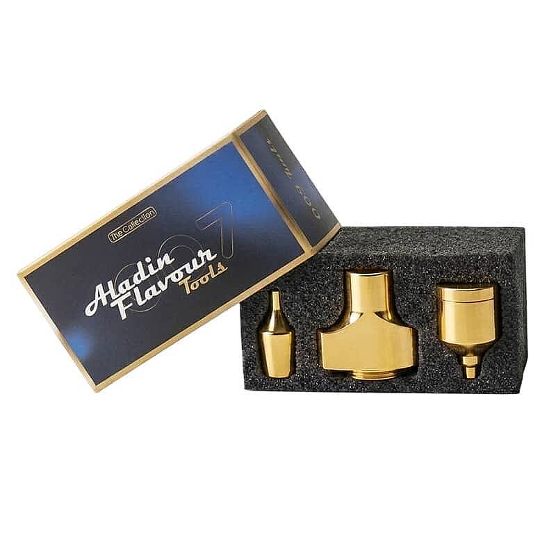 100% Chef 007 Flavour Tools Aromatik Sis ve Baloncuk Aparat Seti, Modern Tasarım, Altın Sarısı - 1
