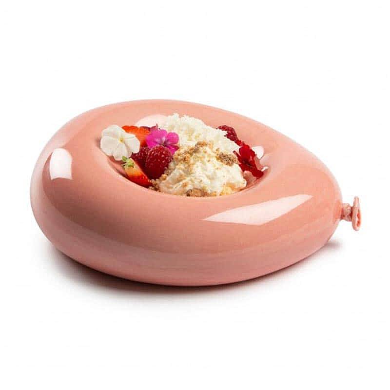 100% Chef Balon Porselen Sunum Tabağı, Modern Tasarım, 23x20x7 cm - 2