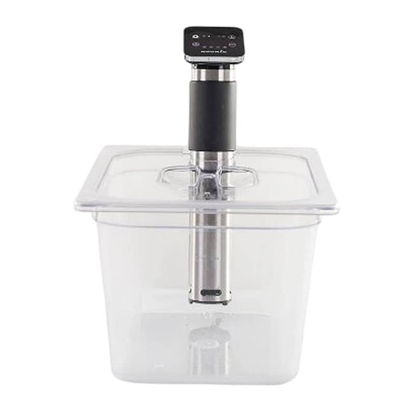 100% Chef Noonie GN 1/2 Kapaklı Polikarbonat Sous Vide Küveti, Kolay Kullanım, 15 Lt. - 1