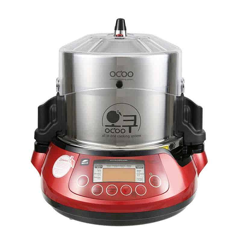 100% Chef Ocoo Pro Otomatik Çift Düdüklü Tencere, Premium, 3.5 Lt, Kırmızı - 1