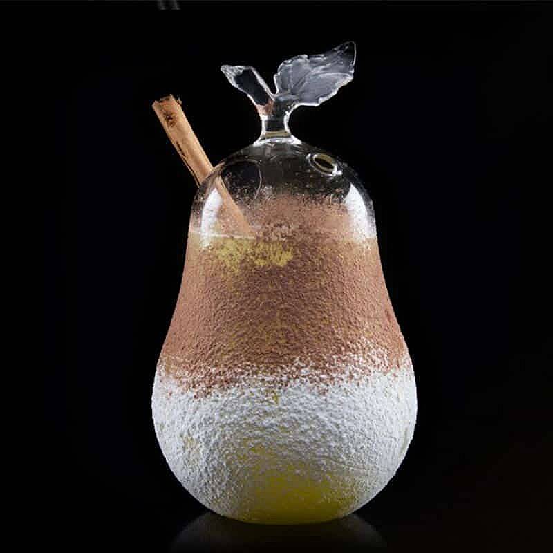 100% Chef Pipetli Armut Cam Kokteyl Bardağı, 500 ml - 2