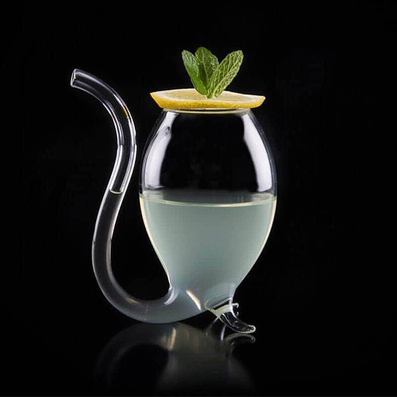100% Chef Pipetli Cam Kedi Bardağı, Modern Tasarım, 170 ml - 2