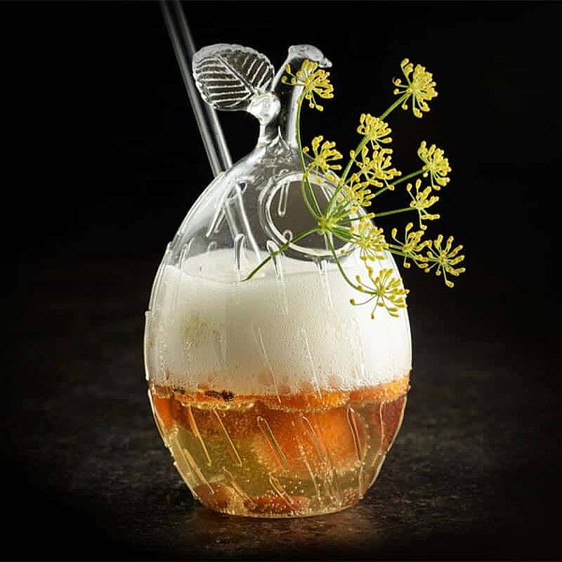 100% Chef Pipetli Mango Cam Kokteyl Bardağı, Özel Tasarım, 500 ml - 2