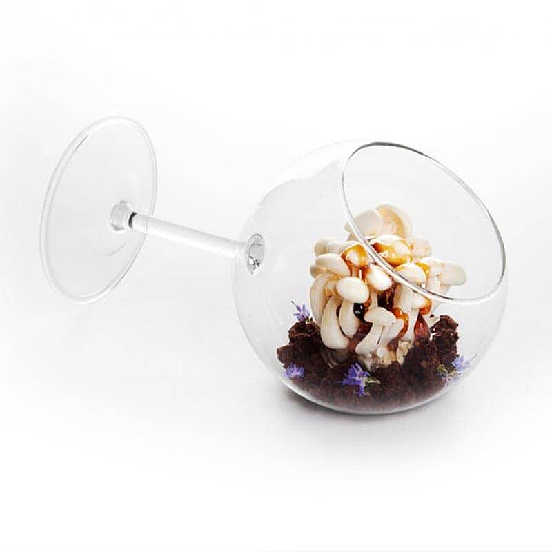 100% Chef Siesta Cam Sunum Bardağı, Özel Tasarım, 350 ml - 1