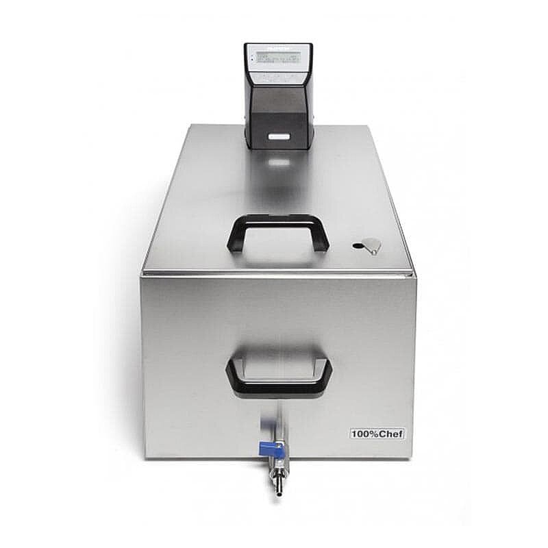 100% Chef Termal Konteyner, 27 Lt, Paslanmaz Çelik, Inox - 3