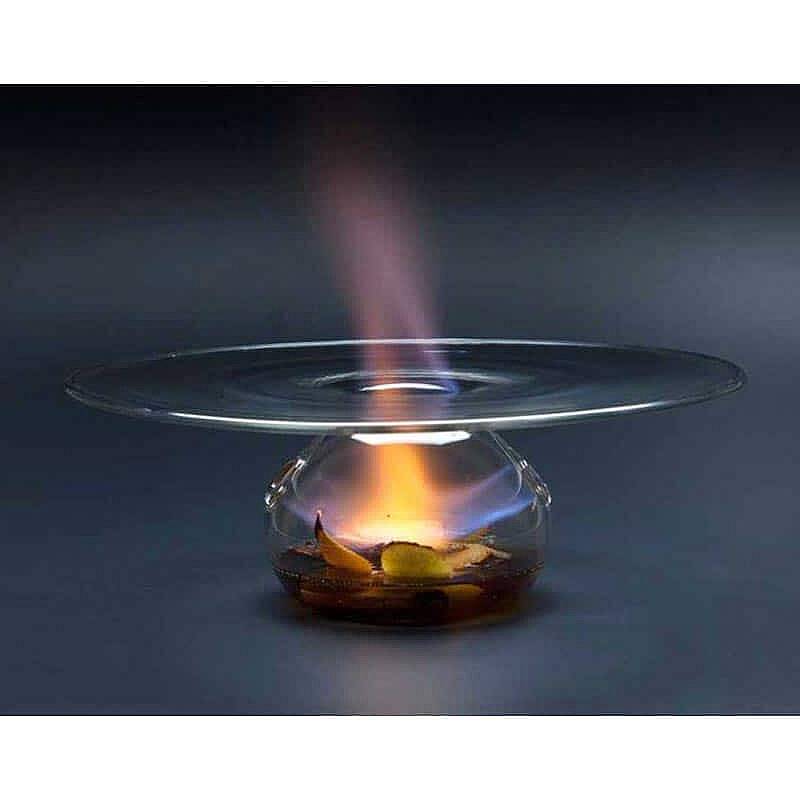 100% Chef Vulcano Cam Sunum Tabağı, 28x8,5 cm - 1