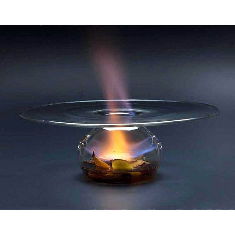 100% Chef Vulcano Cam Sunum Tabağı, Gastronomi Sunum, 23x7,5 cm - 1