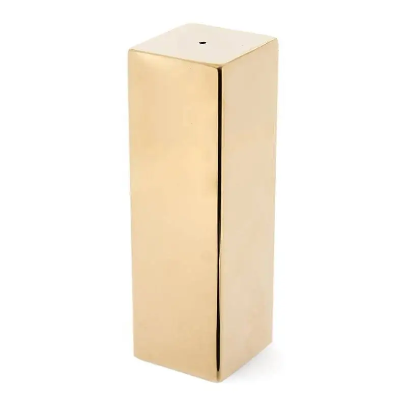 Biradlı GRV-109-XL Everest Kare Biberlik, 4x4x12.5 cm, Altın Renk - 1