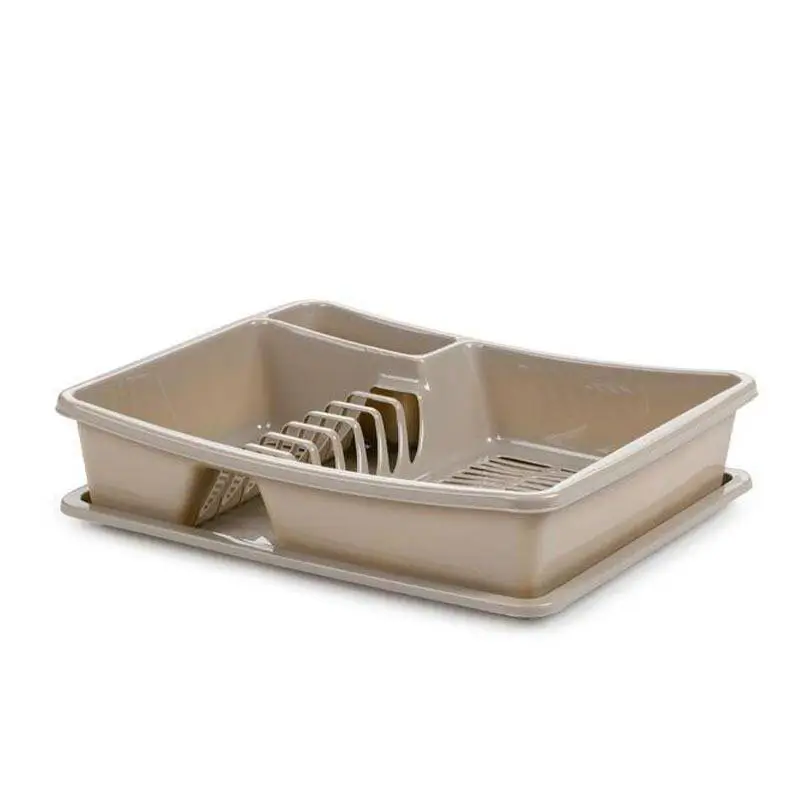 Bora Plastik Bulaşık Kurutma Sepeti, 30x37x8.5 cm, Bej - 1