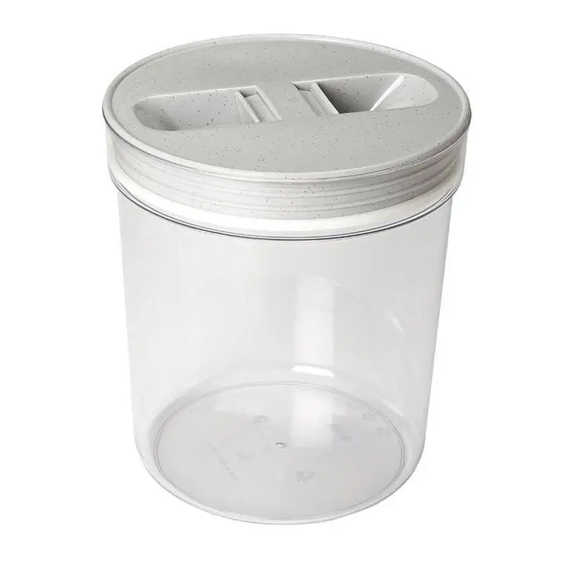 Bora Plastik Mutfak Erzak Saklama Kavanozu, No: 1, 3.0 Lt, Şeffaf Gövde - 1