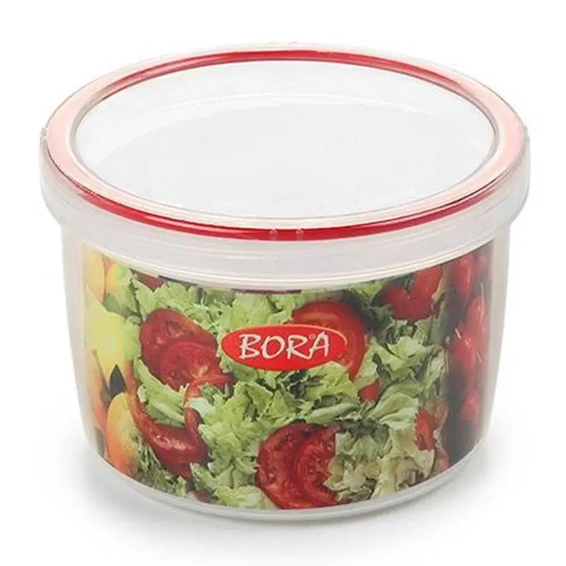 Bora Plastik Saklama Kabı, Contalı, Vidalı, No: 7, 0.74 Lt, Şeffaf - 1