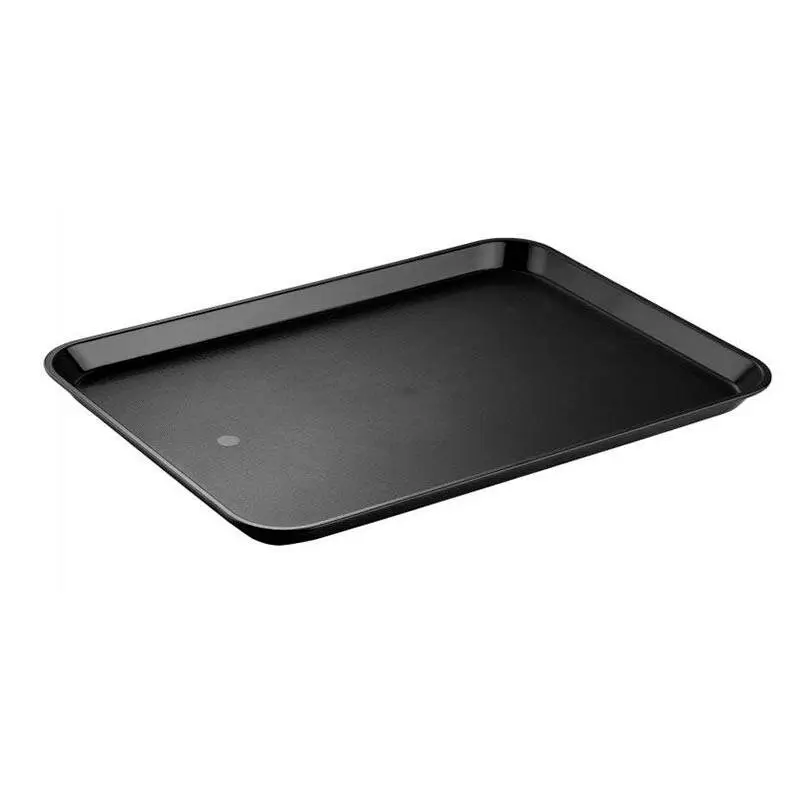 Bora Plastik Servis Tepsisi, Köşeli, Kare, 40.5 cm, Siyah - 1