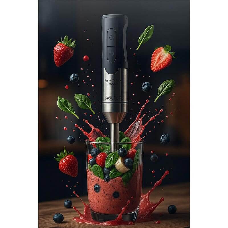 By Kitchen DEB-25 El Blender, Paslanmaz Çelik, 185 mm, 1100 W - 3