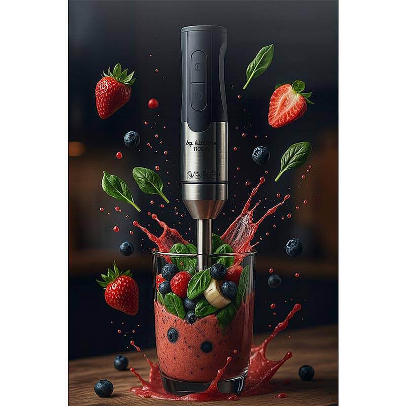 By Kitchen DEB-25 El Blender, Paslanmaz Çelik, 185 mm, 1100 W - 3