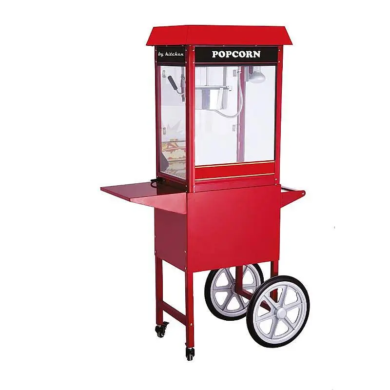 By Kitchen DPM-KA Arabalı Popcorn Mısır Patlatma Makinesi, Paslanmaz Çelik - 1