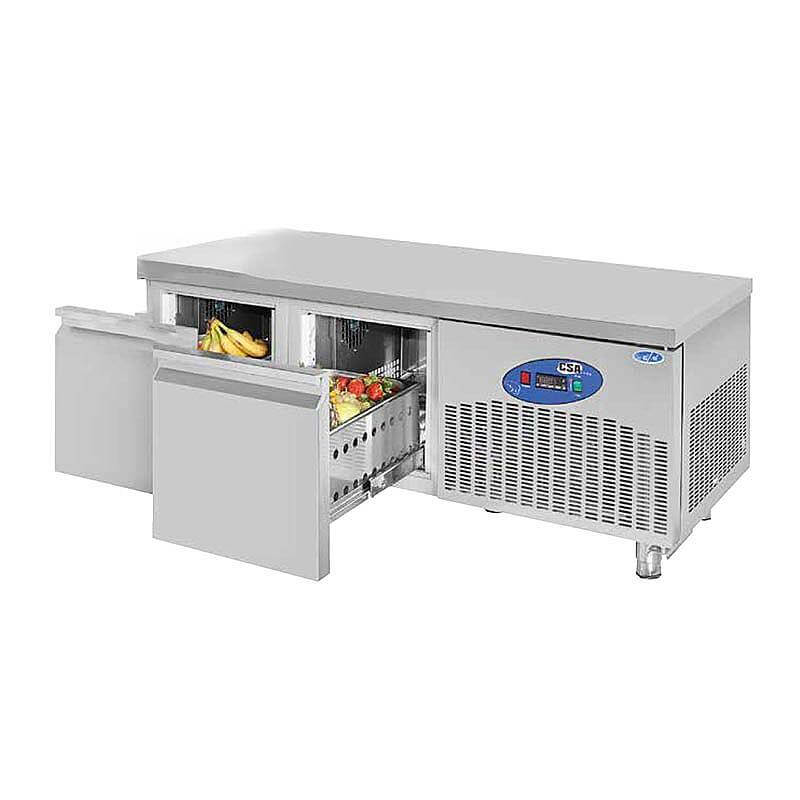 CSA CS-CIH 2-600 Cihaz Altı Buzdolabı, 2 Çekmeceli, Paslanmaz Çelik, 115 Lt. - 1