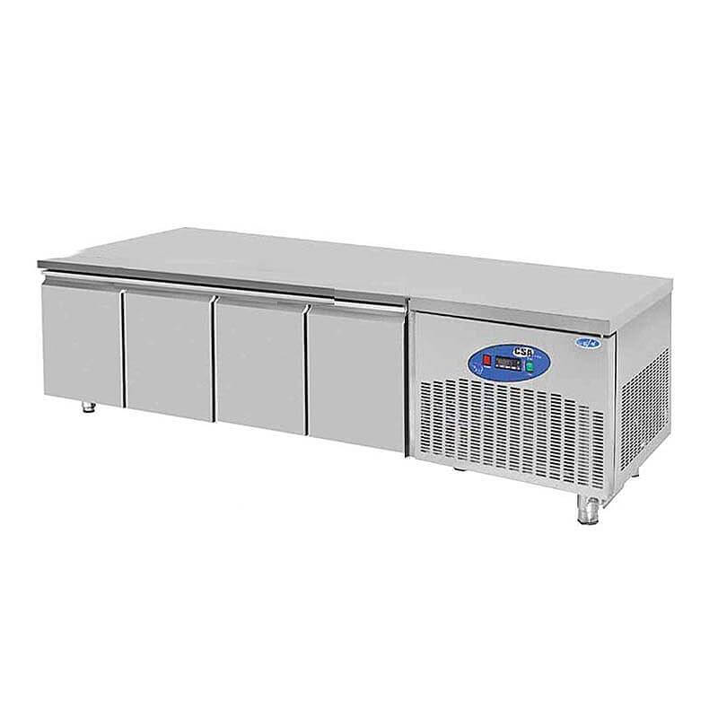CSA CS-CIH 4-600 Cihaz Altı Derin Dondurucu, Paslanmaz Çelik, 4 Kapılı, 260 Lt. - 1