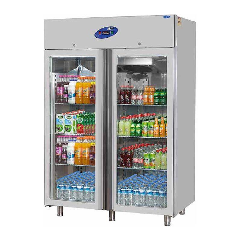 CSA CS-DBL 1400-C Dik Tip Derin Dondurucu, 2 Cam Kapılı, 1400 Lt. - 1