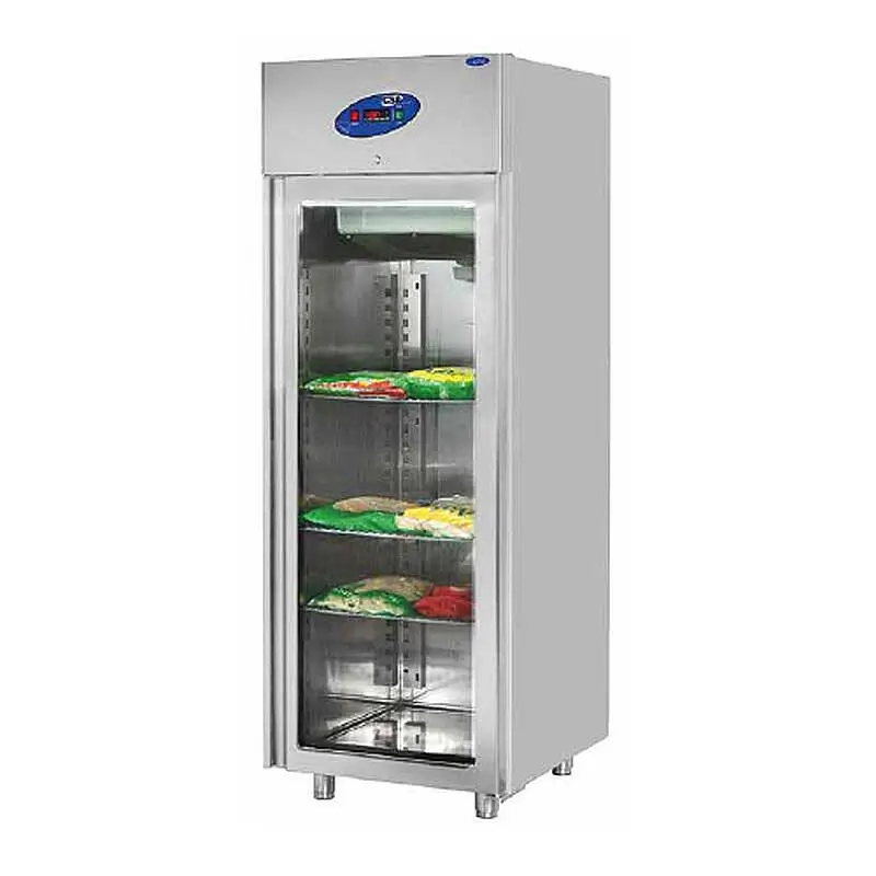 CSA CS-DBL 600 Dik Tip Derin Dondurucu, Cam Kapılı, Paslanmaz Çelik, 600 Lt. - 1