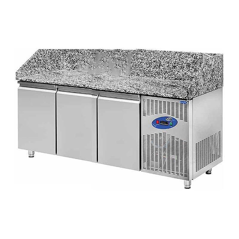 CSA CS-PIK-200 Pizza Hazırlık Dolabı, Granit Tablalı, 615 Lt. - 1