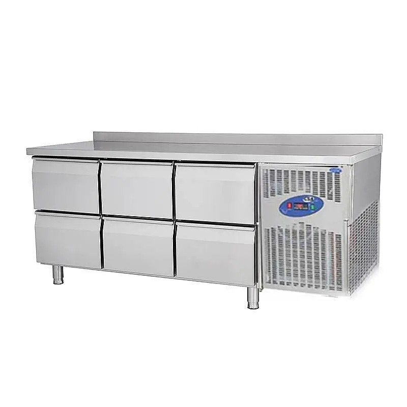 CSA CS-TEK 2D-700 Tezgah Tipi Derin Dondurucu, Paslanmaz Çelik, 6 Çekmeceli, 281 Lt. - 1