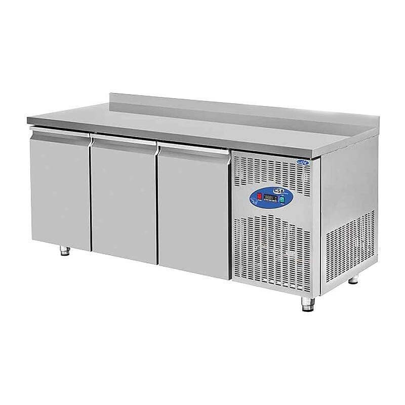 CSA CS-TEK 3D-700 Tezgah Tipi Derin Dondurucu, Paslanmaz Çelik, 3 Kapılı, 474 Lt. - 1