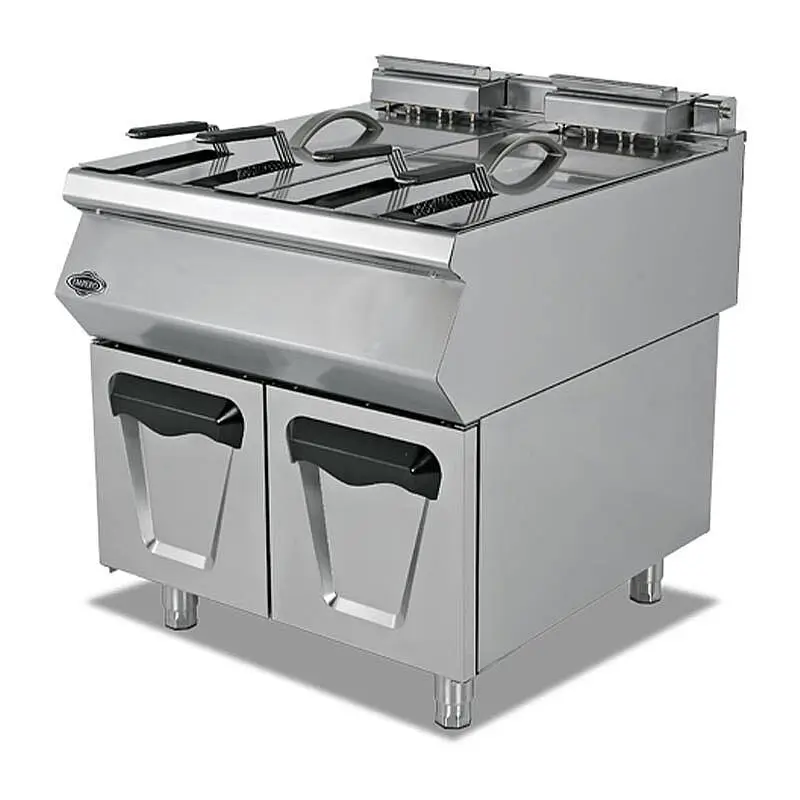 Empero 700 Plus Dolaplı Fritöz, 24+24 Lt, Paslanmaz Çelik, Doğalgazlı - 1