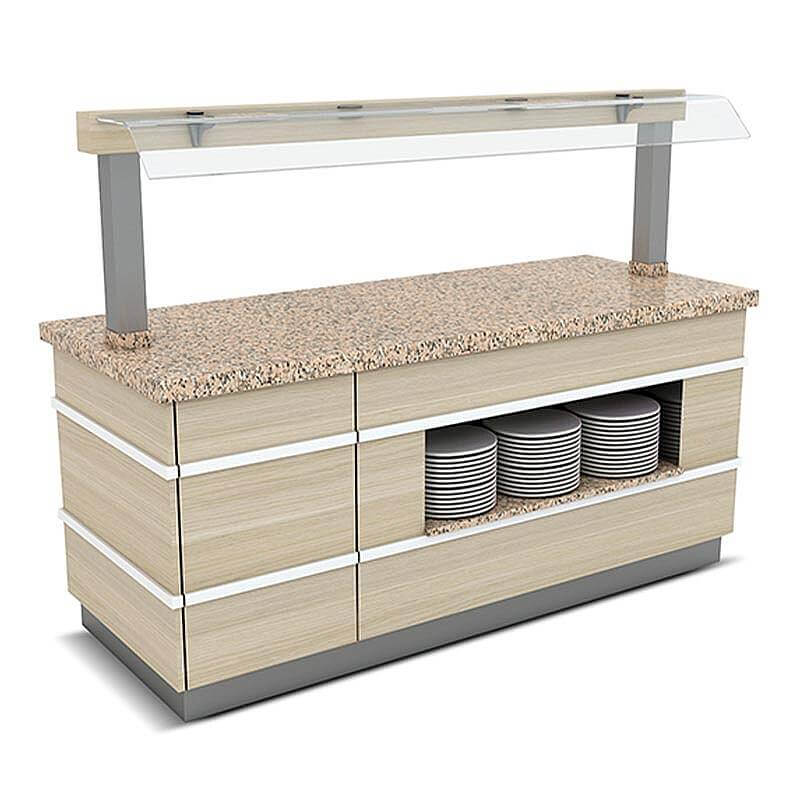 Empero Galata Nötr Servis Ünitesi, Led Aydınlatmalı, 160x90x90/155 cm - 1