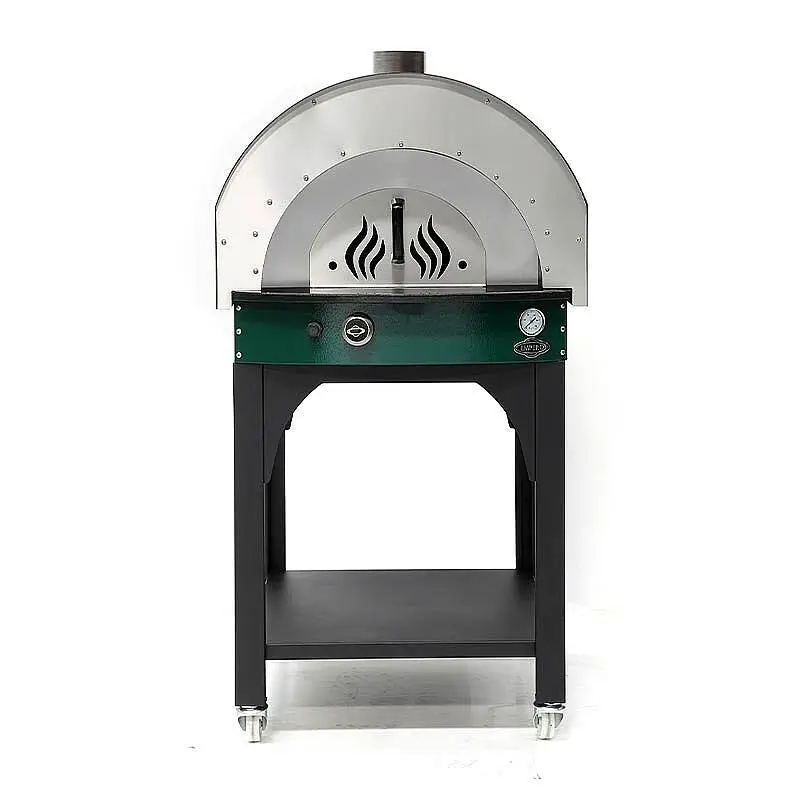 Empero PLF.PLS.D5.G Profesyonel Ev Tipi Taş Tabanlı 25 cm x 4 Pizza Kapasiteli Pizza ve Pide Fırını, Gazlı, Yeşil - 5