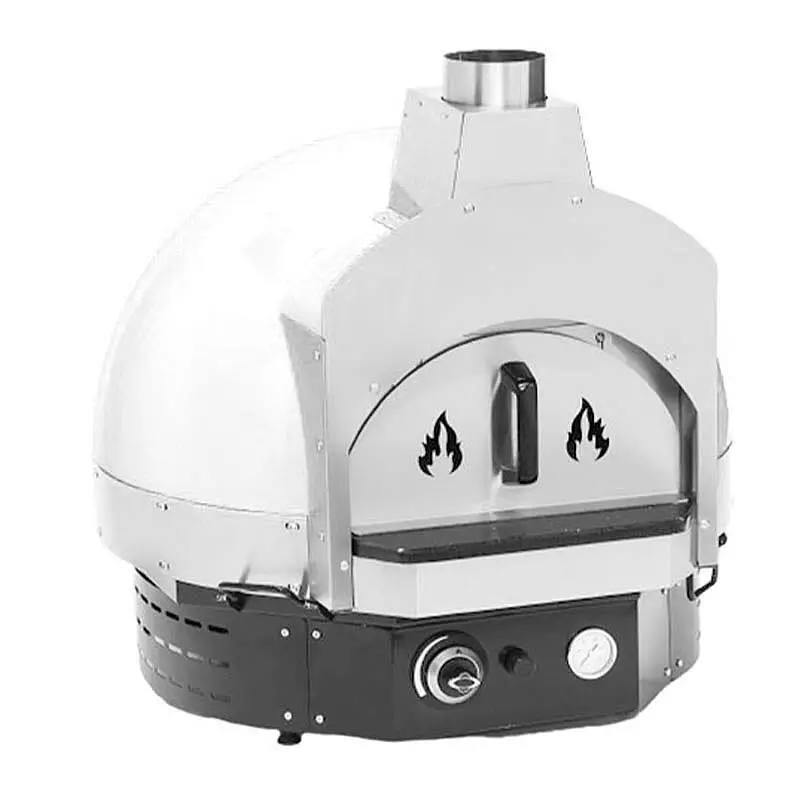 Empero SPO.H-60 Profesyonel Ev Tipi Taş Tabanlı Pizza Fırını, Gazlı, Beyaz - 2