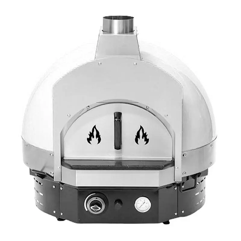 Empero SPO.H-70 Profesyonel Ev Tipi Taş Tabanlı Pizza Fırını, Gazlı, Beyaz - 1