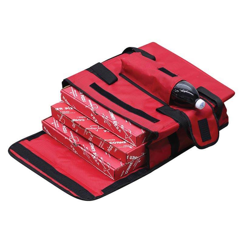 Empero Thermo Pizza Servis Çantası, Büyük Boy, 45x45x20 cm, Kırmızı - 1