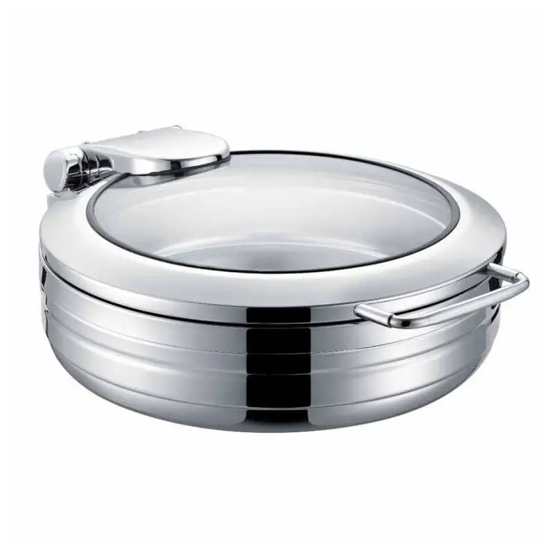 Epinox CYL-6Y Yuvarlak Chafing Dish, GN 2/3, 6 Lt. - 1