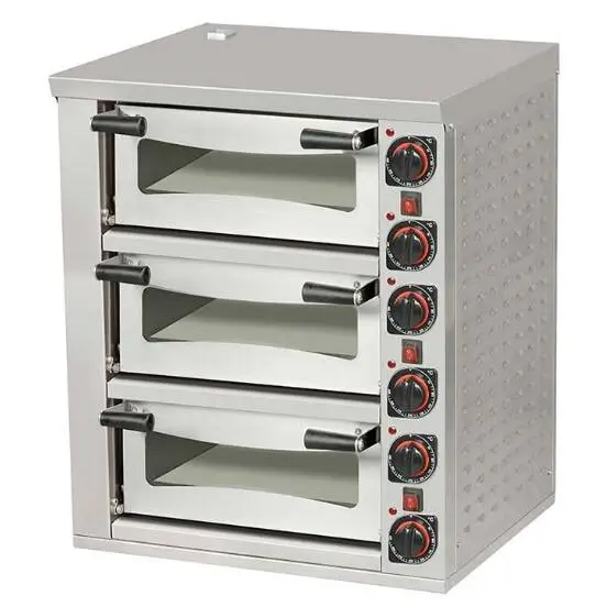 Omake Pizza Fırını, Pişirme Taşlı, Elektrikli, 72x72, 3 Katlı, FPZ01.E31 - 1