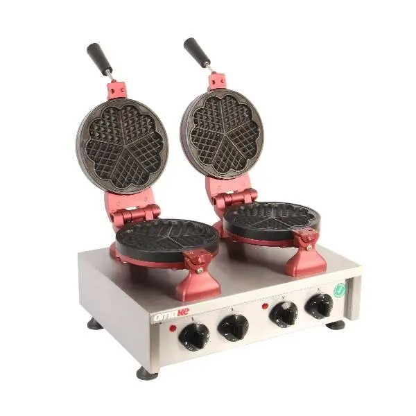 Omake Waffle Makinesi, Zaman Ayarlı, İkili WFL01.E22, Kalp Modeli - 1