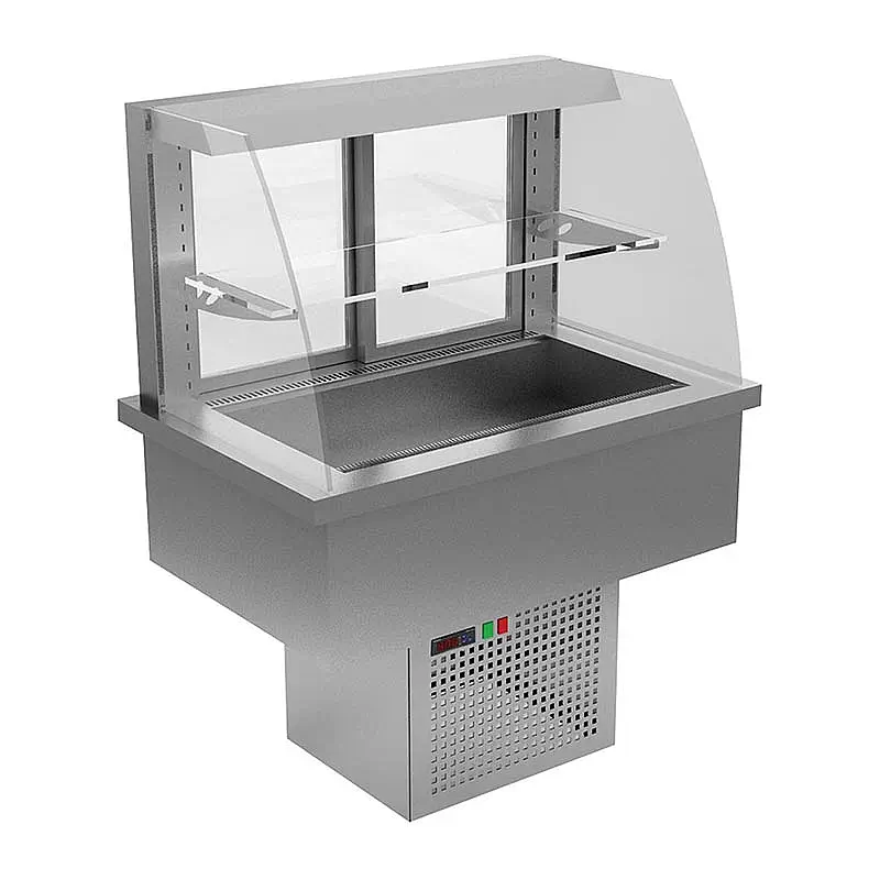 Öztiryakiler Ankastre Mini Soğuk Self Servis Teşhir Dolabı, 140 Lt, 50x90x115 cm. - 1
