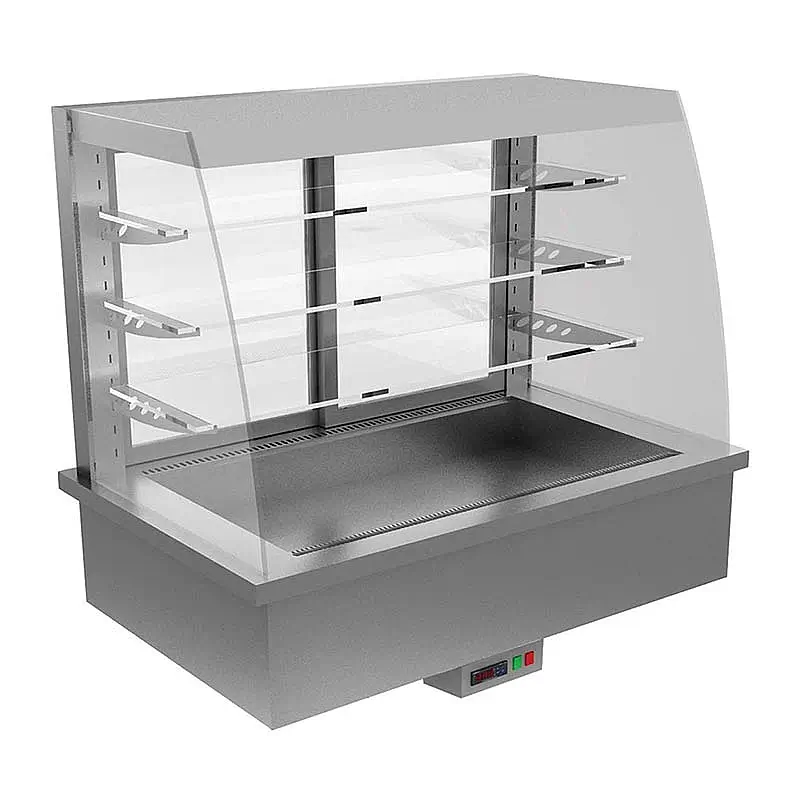 Öztiryakiler Ankastre Sıcak Self Servis Teşhir Dolabı, 480 Lt, 75x150x147 cm. - 1