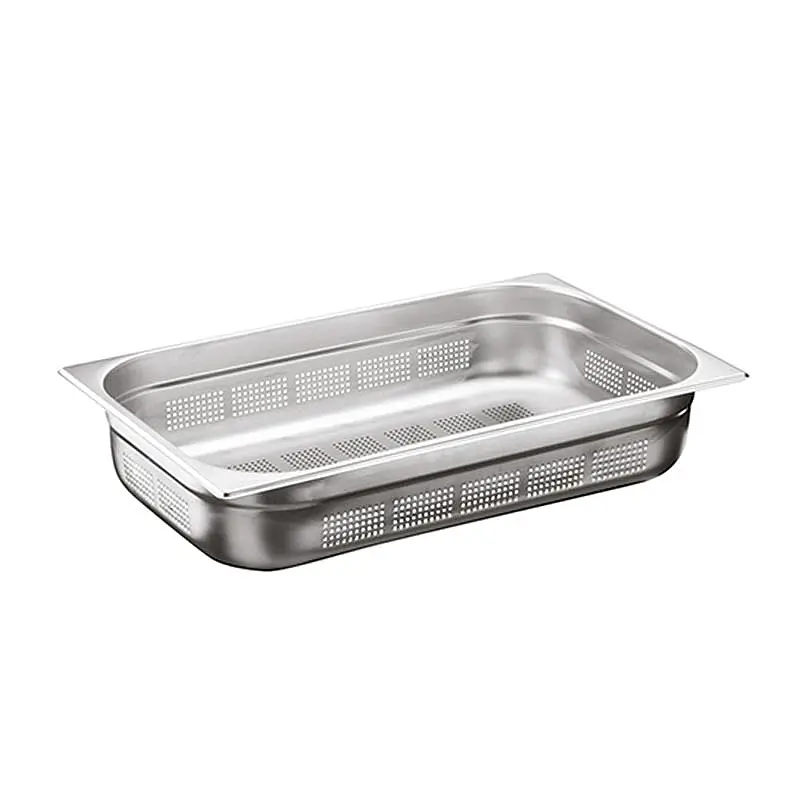 Öztiryakiler GN 1/1-40 mm Delikli Gastronorm Küvet, Paslanmaz Çelik - 1