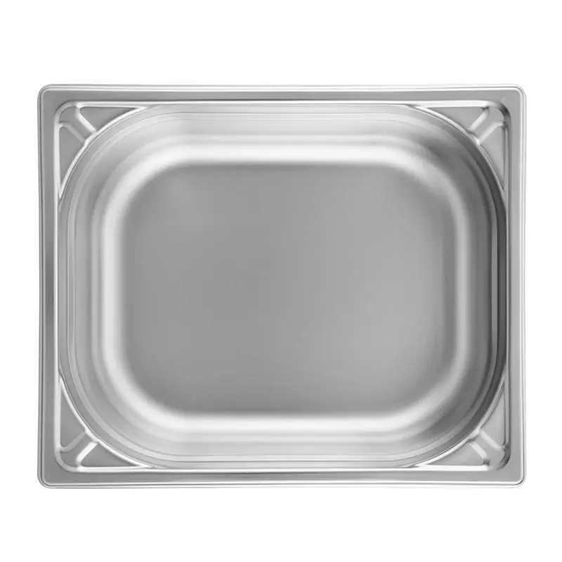Öztiryakiler GN 1/2-100 mm Köşe Desenli Gastronorm Küvet, Paslanmaz Çelik - 1