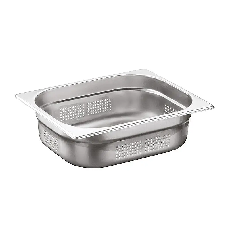 Öztiryakiler GN 1/2-20 mm Delikli Gastronorm Küvet, Paslanmaz Çelik - 1