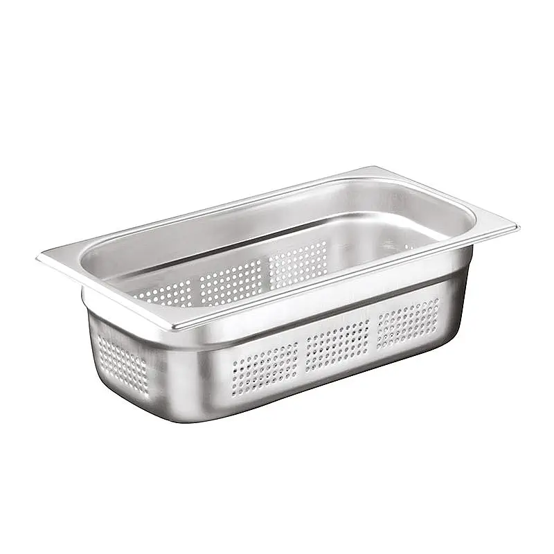 Öztiryakiler GN 1/3-150 mm Delikli Gastronorm Küvet, Paslanmaz Çelik - 1