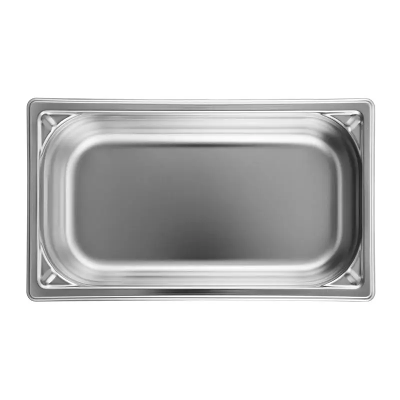 Öztiryakiler GN 1/3-20 mm Köşe Desenli Gastronorm Küvet, Paslanmaz Çelik - 1