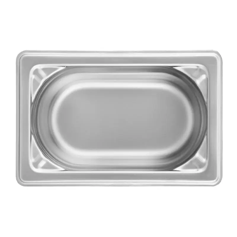 Öztiryakiler GN 1/9-65 mm Köşe Desenli Gastronorm Küvet, Paslanmaz Çelik - 1