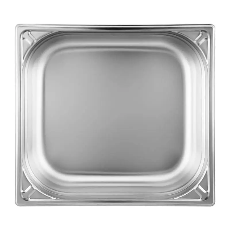 Öztiryakiler GN 2/3-65 mm Köşe Desenli Gastronorm Küvet, Paslanmaz Çelik - 1
