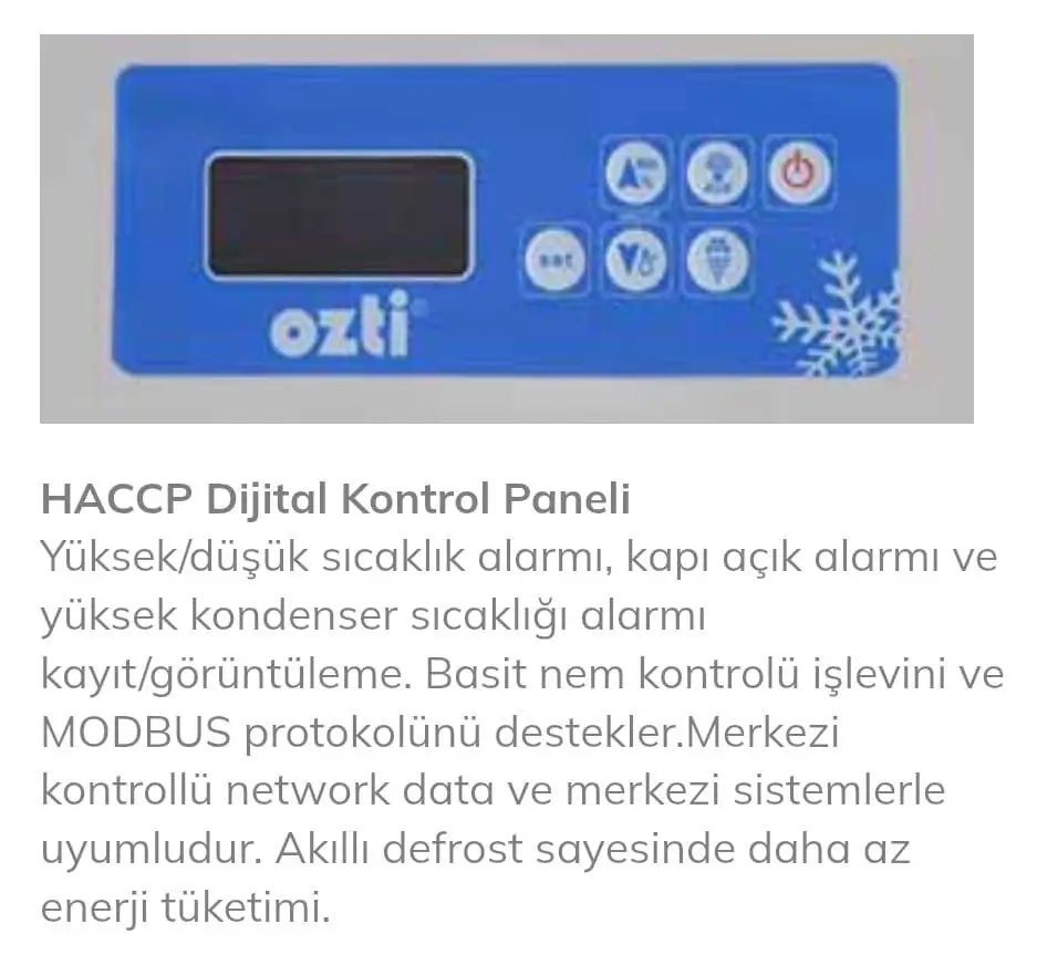 Öztiryakiler GN 600 LMV Dik Tip Monoblok Raflı Derin Dondurucu, Tek Kapılı, Dijital Kontrol Panelli - 2
