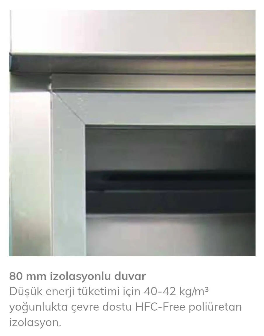 Öztiryakiler GN 600 LMV Dik Tip Monoblok Raflı Derin Dondurucu, Tek Kapılı, Dijital Kontrol Panelli - 6