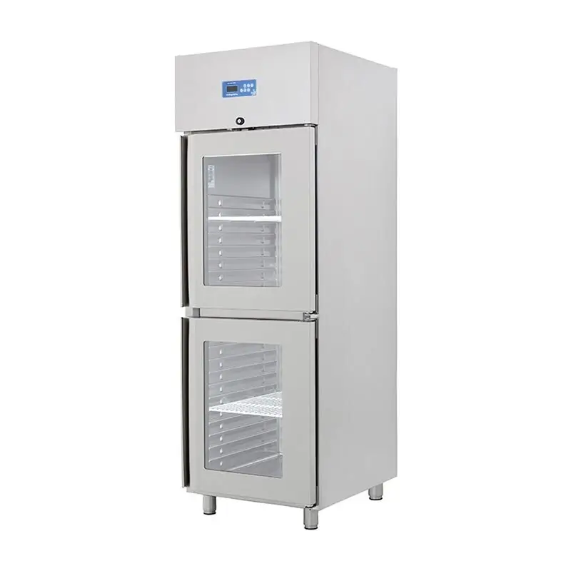 Öztiryakiler GN 600 NMV Dik Tip Monoblok Buzdolabı, Çift Yarım Cam Kapılı, Dijital Kontrol Panelli - 1