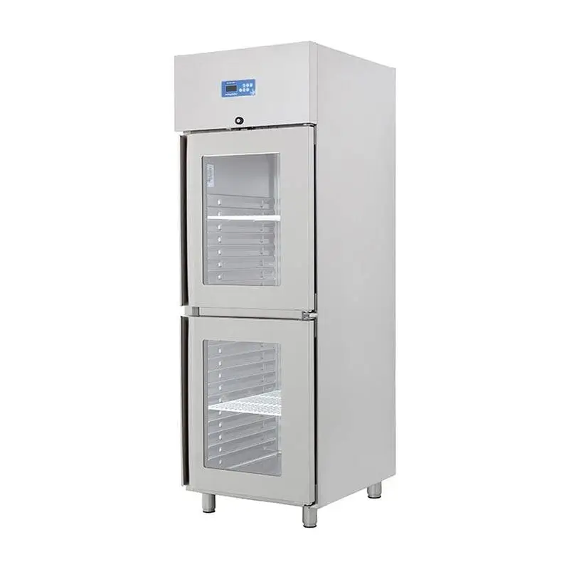 Öztiryakiler GN 600 NMV Dik Tip Monoblok Buzdolabı, Çift Yarım Cam Kapılı, Dijital Kontrol Panelli - 1