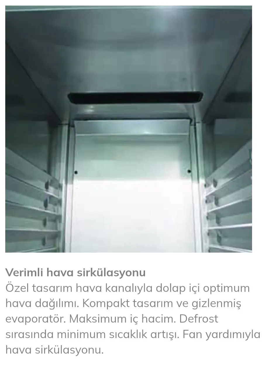 Öztiryakiler GN 600 NMV Dik Tip Monoblok Buzdolabı, Çift Yarım Cam Kapılı, Dijital Kontrol Panelli - 10