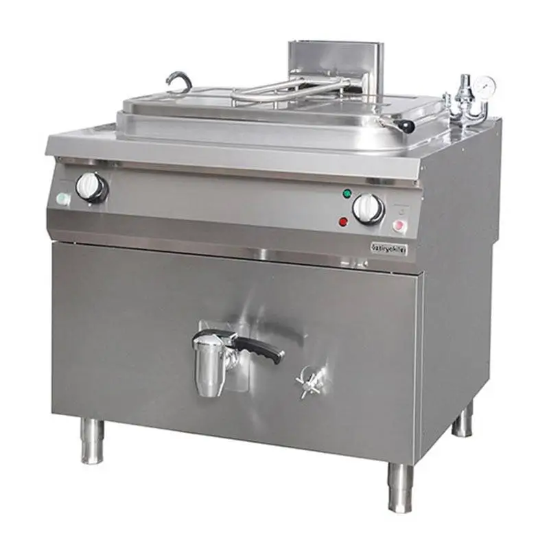 Öztiryakiler İndirekt Kaynatma Tenceresi, Paslanmaz Çelik, 250 Lt, Gazlı - 1
